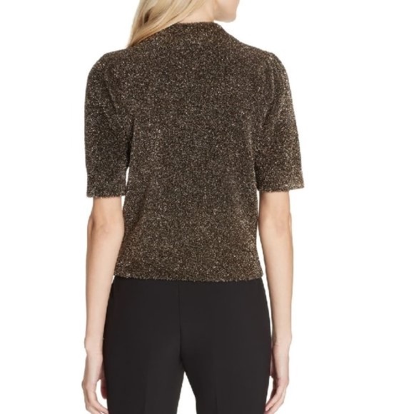 KATE SPADE NEW YORK metallic fuzzy sweater - Picture 2 of 7
